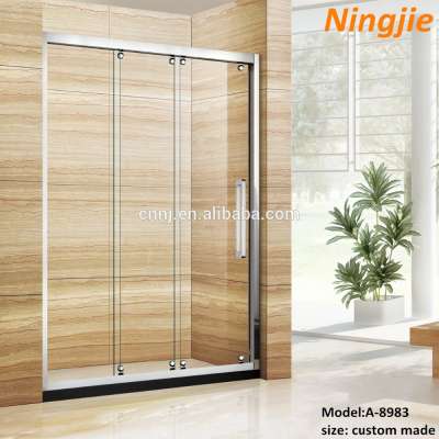 (A-8983)304 SUS 3 panel sliding glass door shower room