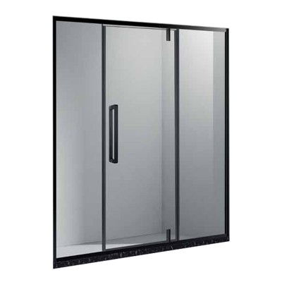 New design Black color shower box temper glass shower door shower room