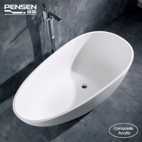 Pensen Item 8802 67inch composite acrylic stand bathroom bathtub set sanitary ware bathtub