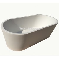 modern solid surface bathtub/ cheap corner bathtub/composite stone bowl bathtub 1800