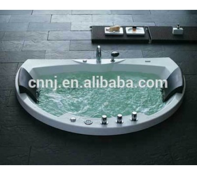 semicircular shape double massage whirlpool bathtub (730)